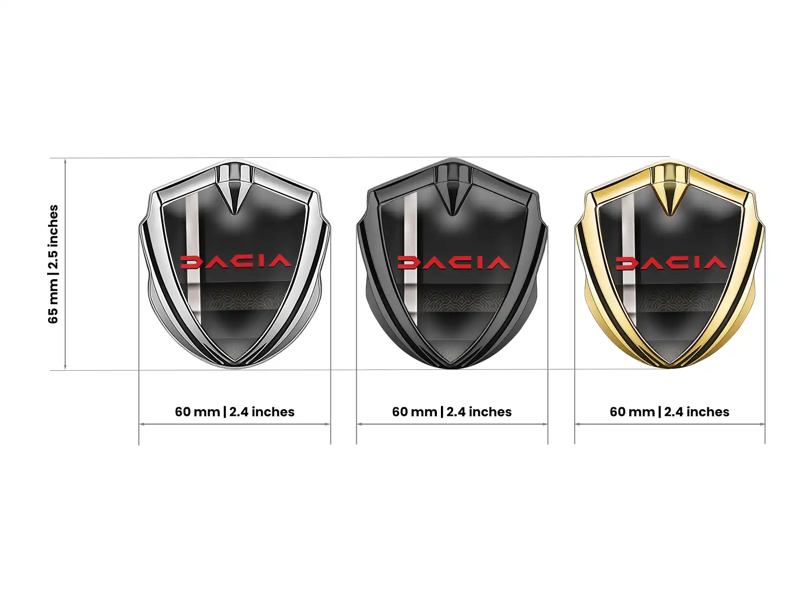 Dacia Auto Logo Abzeichen Limitierte Edition Schicker Look